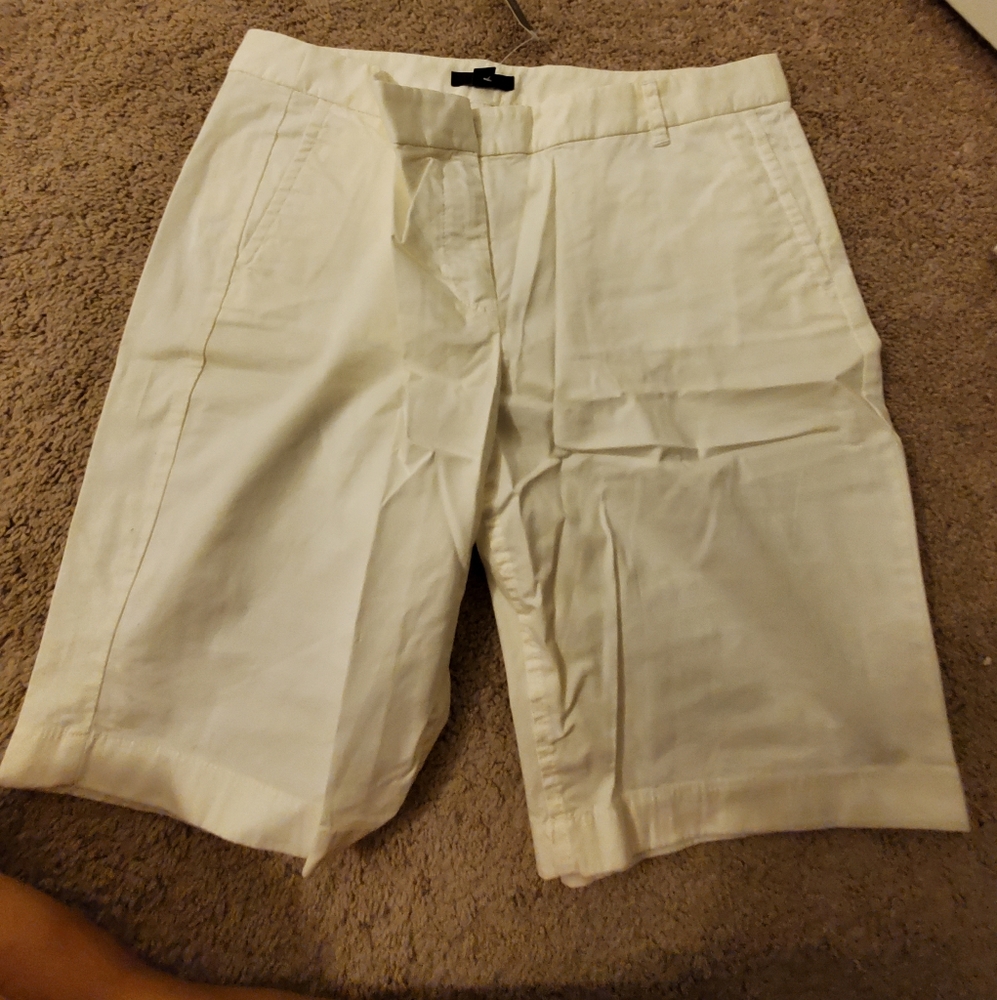 J.crew white Bermuda shorts